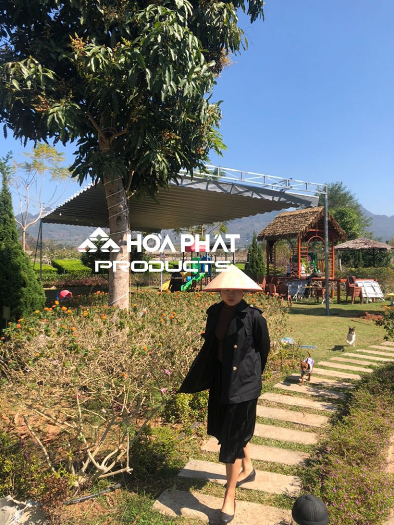 Lắp đặt bạt che tại Mộc Châu, Sơn La