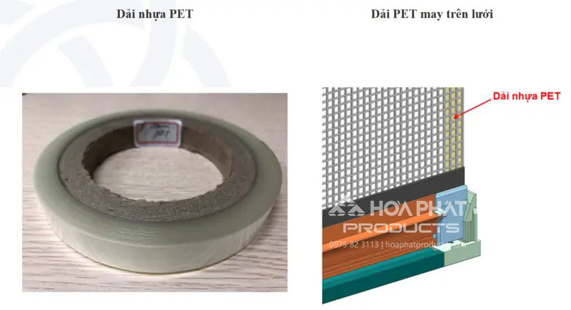 Cấu tạo lưới chống muỗi tự cuốn sợi thủy tinh